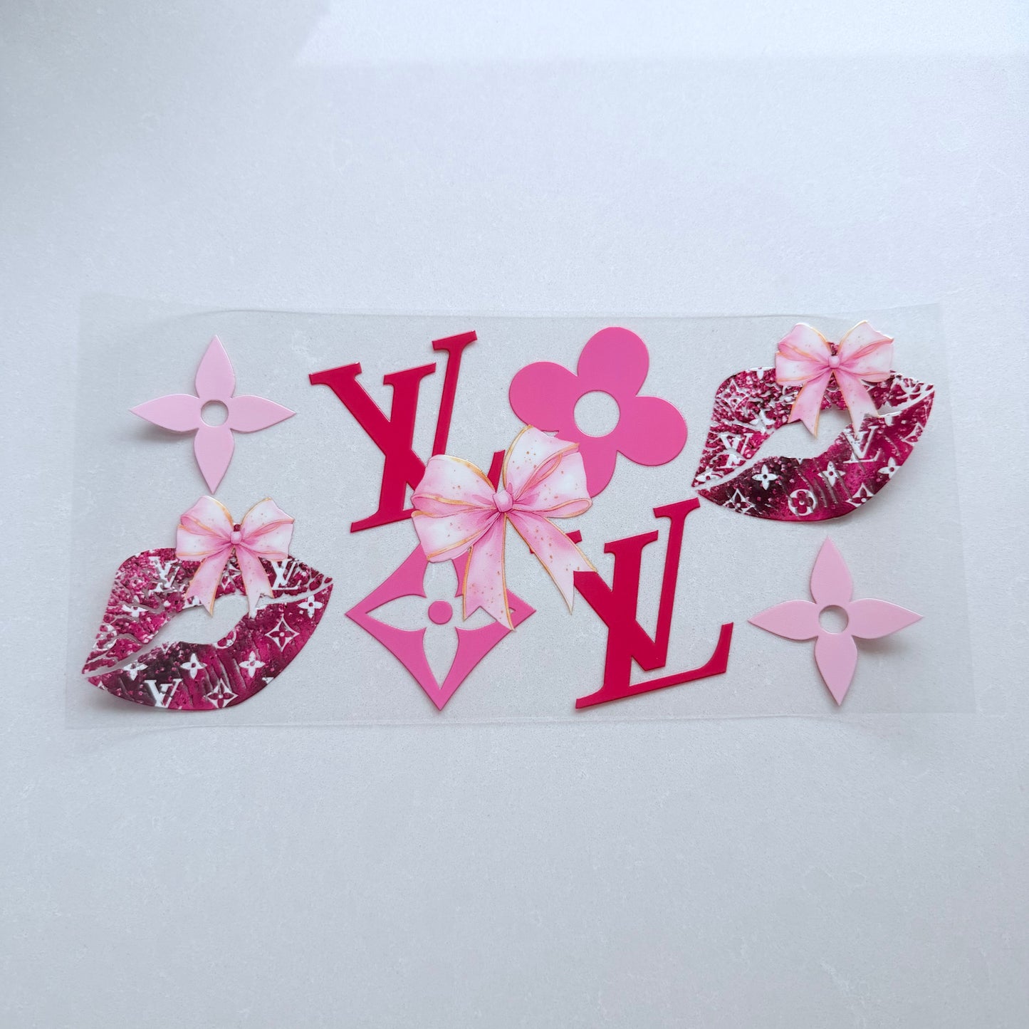 Double Sided UVDTF Wrap | 16oz Tumbler Transfer | 24cm x 11cm | Designer | 27