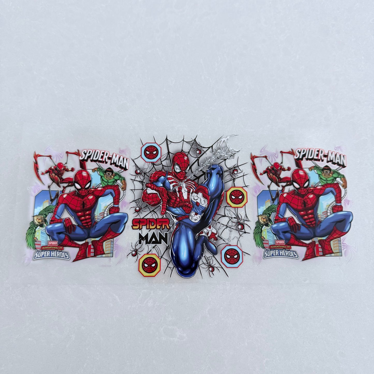 Single Sided UV DTF Wrap 16oz Tumbler Transfer (24cm x 11cm) Spider