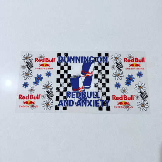 Double Sided UVDTF Wrap | 16oz Tumbler Transfer | 24cm x 11cm | Drinks | 35