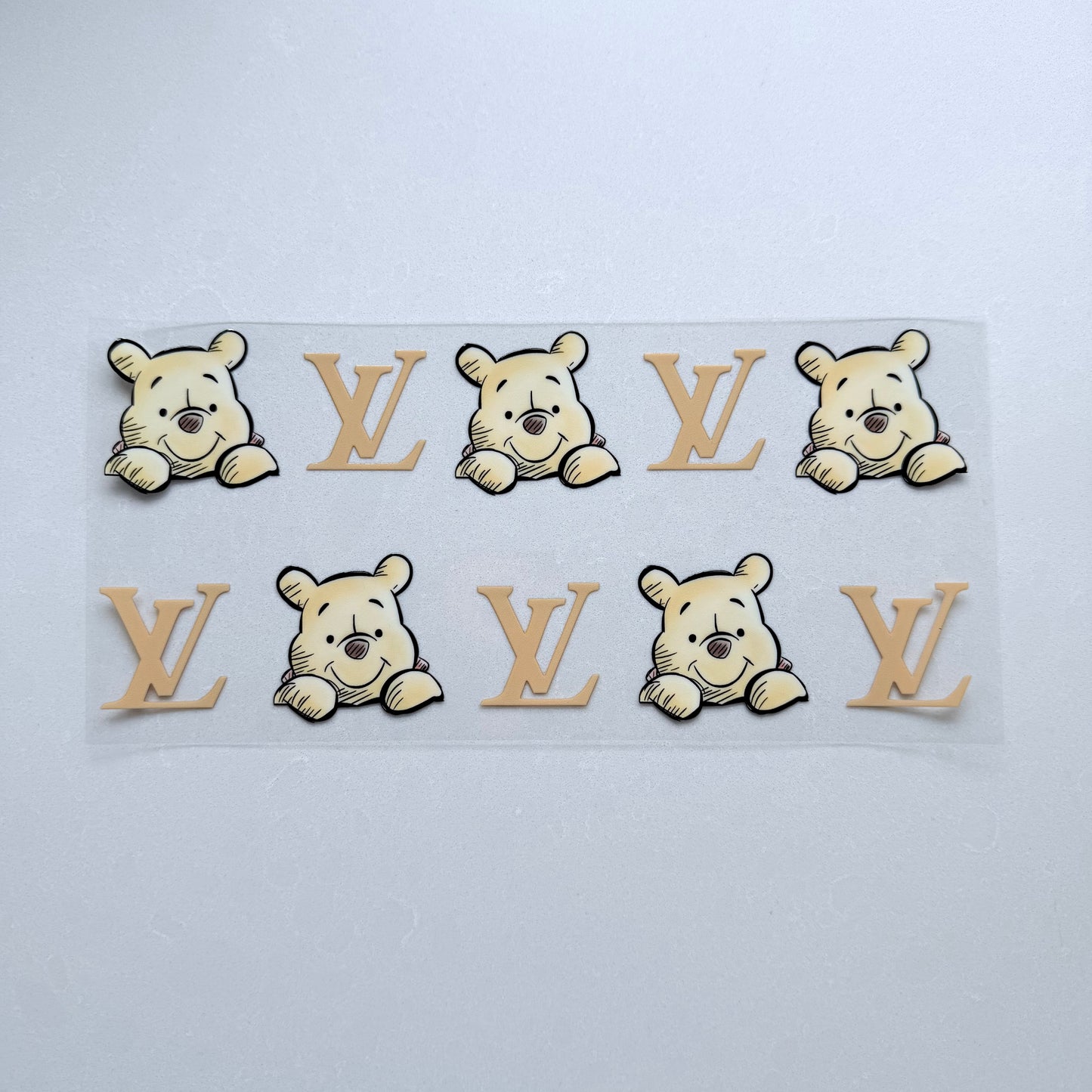 Double Sided UVDTF Wrap | 16oz Tumbler Transfer | 24cm x 11cm | Honey Bear & Friends | 67