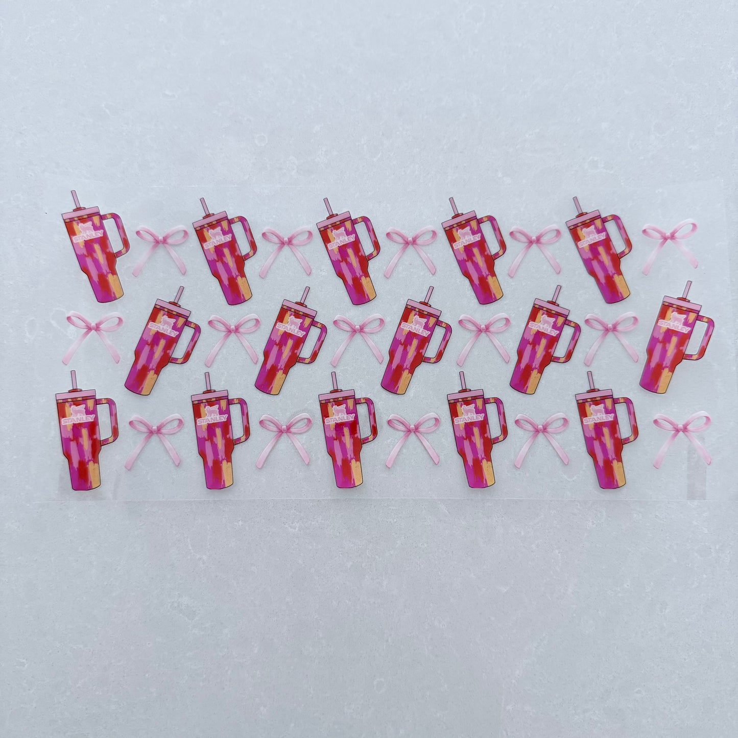 Single Sided UV DTF Wrap 16oz Tumbler Transfer (24cm x 11cm) tumbler paint stroke