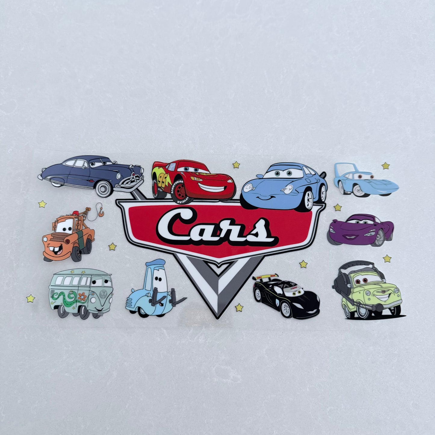 Single Sided UV DTF Wrap 16oz Tumbler Transfer (24cm x 11cm) cars 1