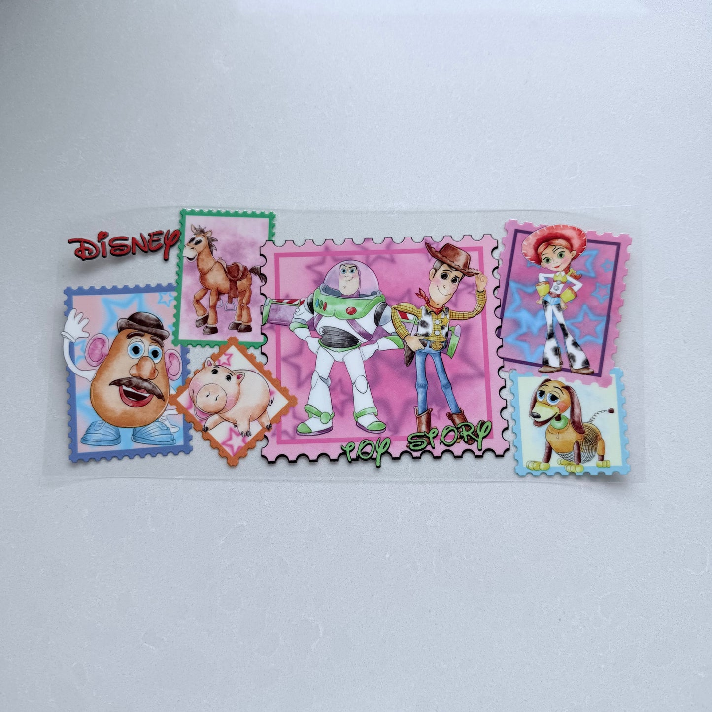 Double Sided UVDTF Wrap | 16oz Tumbler Transfer | 24cm x 11cm | characters 20