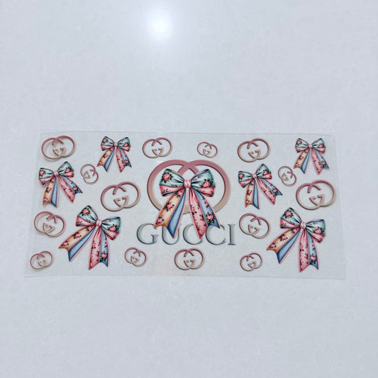 Double Sided UVDTF Wrap | 16oz Tumbler Transfer | 24cm x 11cm | Designer 19