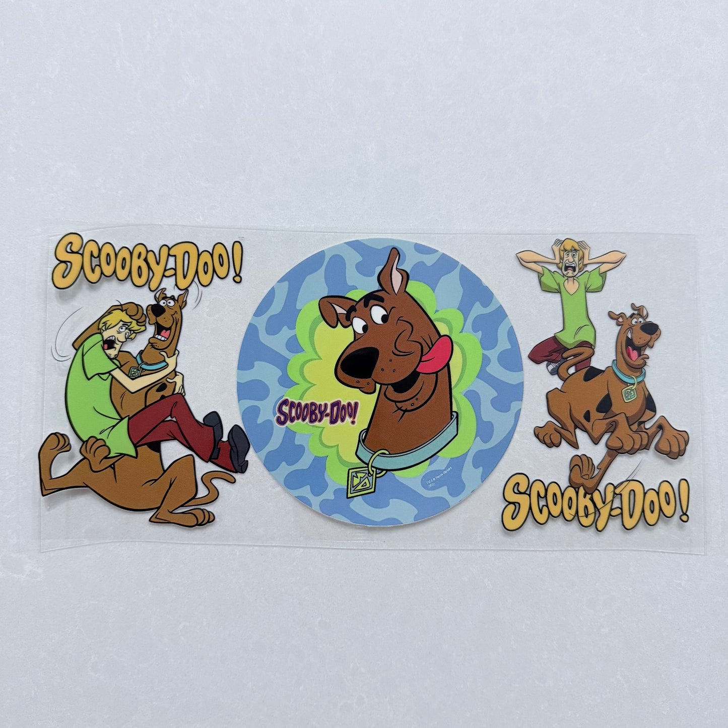 Single Sided UV DTF Wrap 16oz Tumbler Transfer (24cm x 11cm) scooby