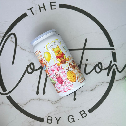 16oz Stainless Steel Tumbler | Insulated Drinkware | Honey Bear & Friends