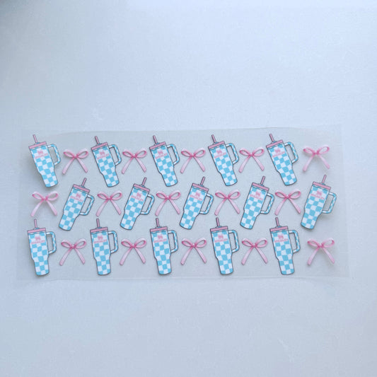 Double Sided UVDTF Wrap | 16oz Tumbler Transfer | 24cm x 11cm | Cutesy 5