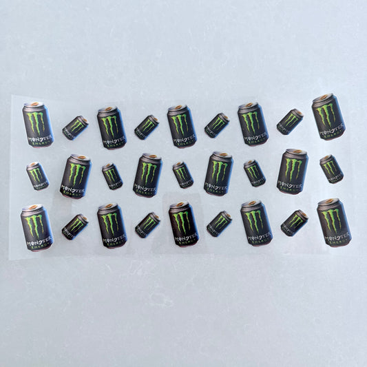 Single Sided UV DTF Wrap 16oz Tumbler Transfer (24cm x 11cm) energy drink M