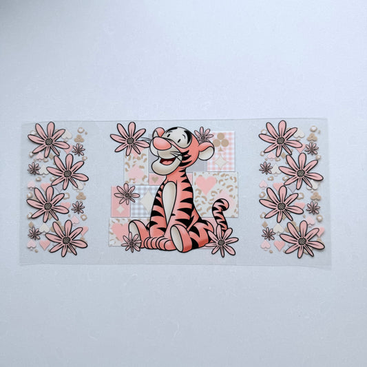 Double Sided UVDTF Wrap | 16oz Tumbler Transfer | 24cm x 11cm | Honey Bear & Friends | 62