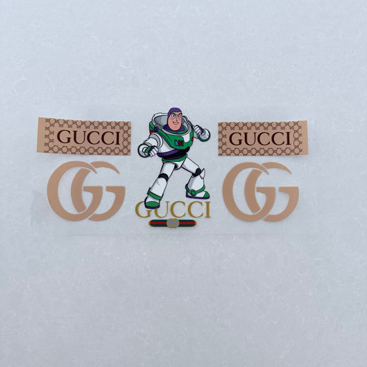 Single Sided UV DTF Wrap 16oz Tumbler Transfer (24cm x 11cm) designer GG to infinity