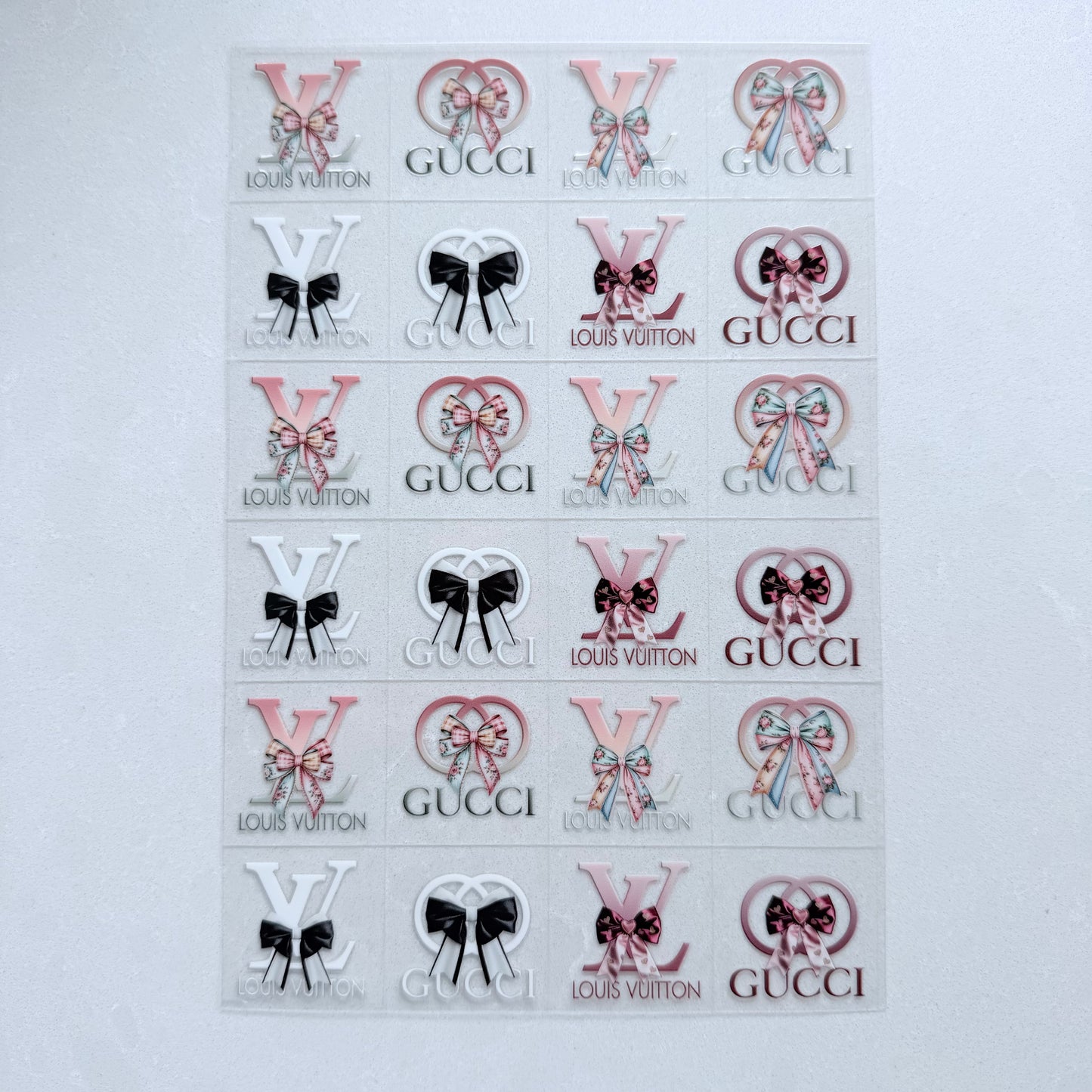 Premium A5 Kiss Cut UVDTF Wraps | A5 Transfer Sheet | Ready to Apply | Designer 10