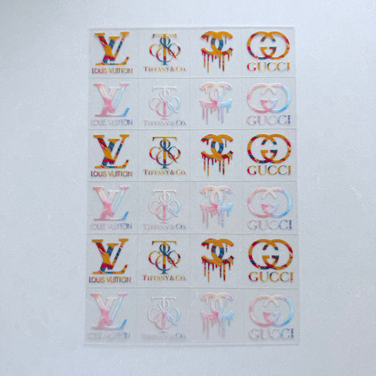 Premium A5 Kiss Cut UVDTF Wraps | A5 Transfer Sheet | Ready to Apply | Designer 6