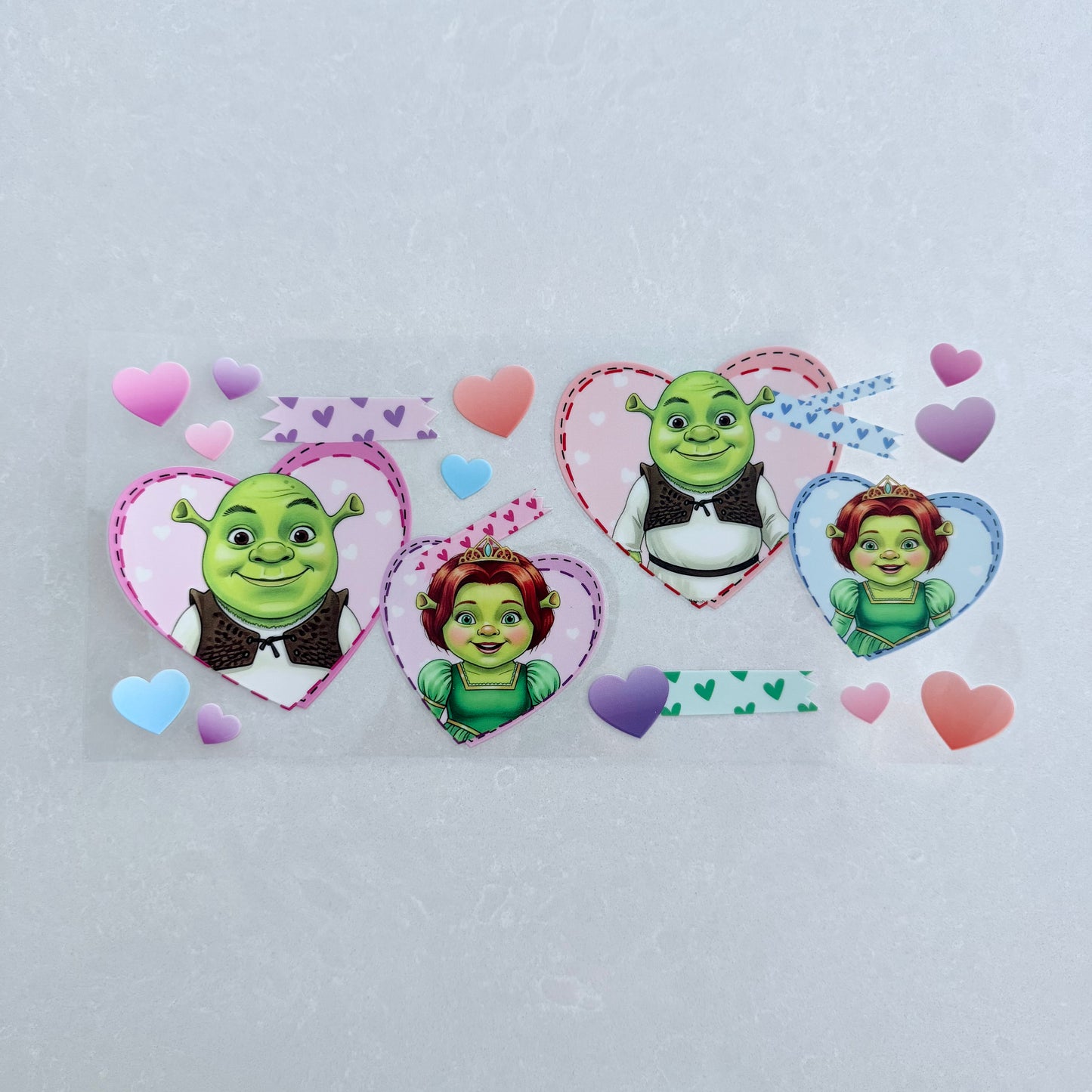 Single Sided UV DTF Wrap 16oz Tumbler Transfer (24cm x 11cm) green ogre