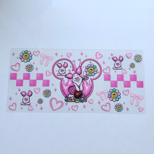 Double Sided UVDTF Wrap | 16oz Tumbler Transfer | 24cm x 11cm | Honey Bear & Friends | 87