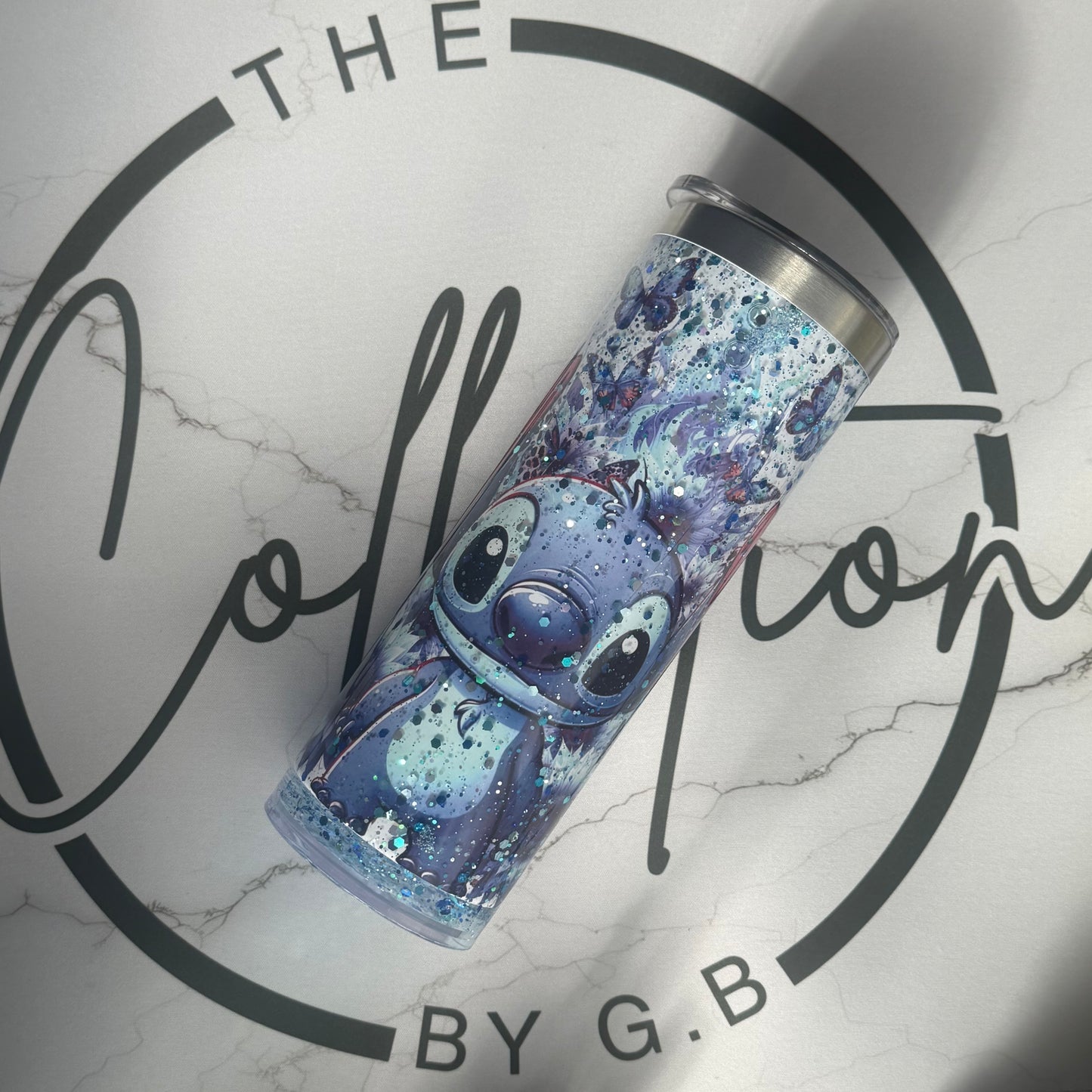 20oz Storyboard Tumbler | Insulated Drinkware | Girl Who Loves Blue Alien