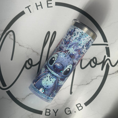 20oz Storyboard Tumbler | Insulated Drinkware | Girl Who Loves Blue Alien