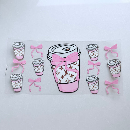 Double Sided UVDTF Wrap | 16oz Tumbler Transfer | 24cm x 11cm | Designer | 34