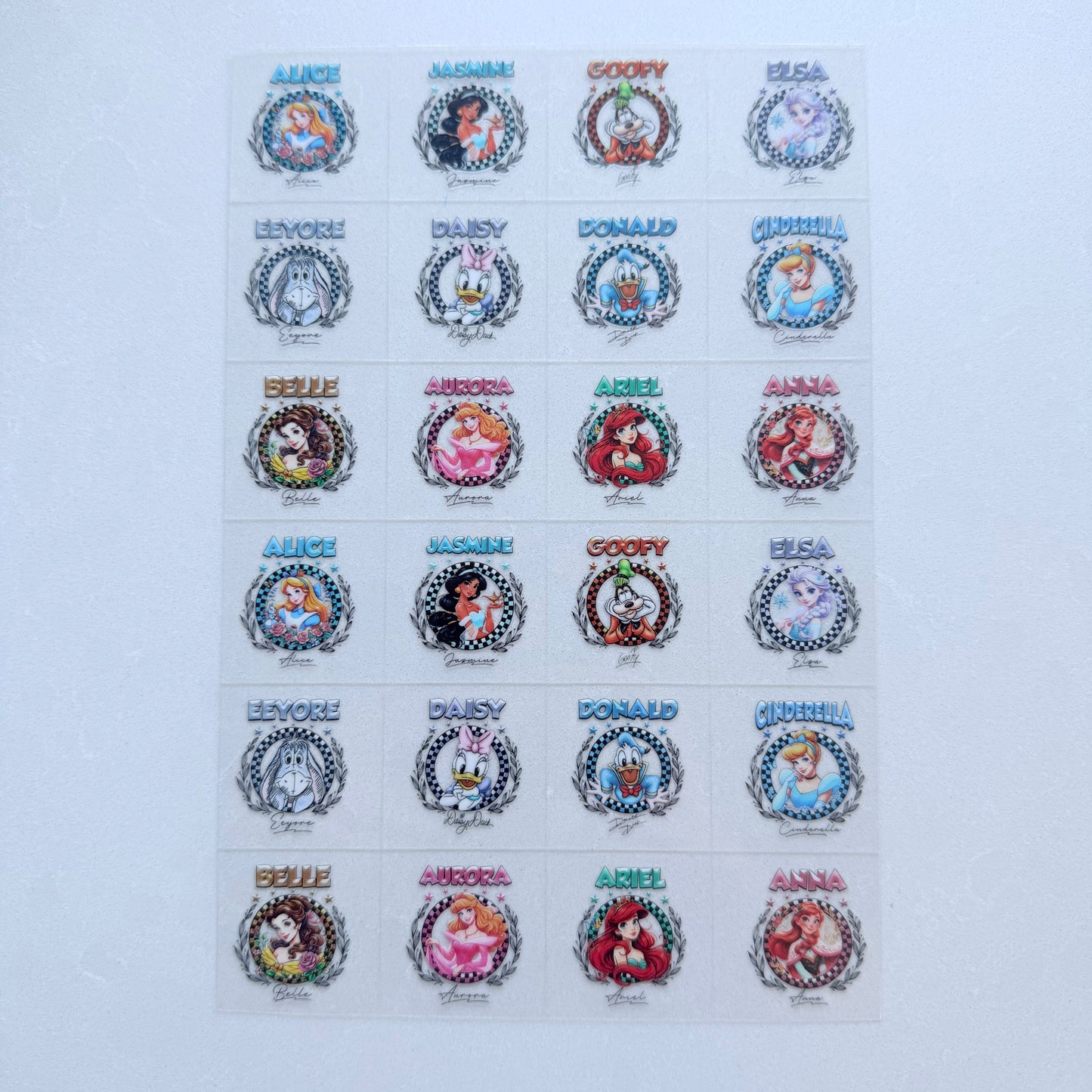 Premium A5 Kiss Cut UVDTF Wraps | A5 Transfer Sheet | Ready to Apply | Character 5
