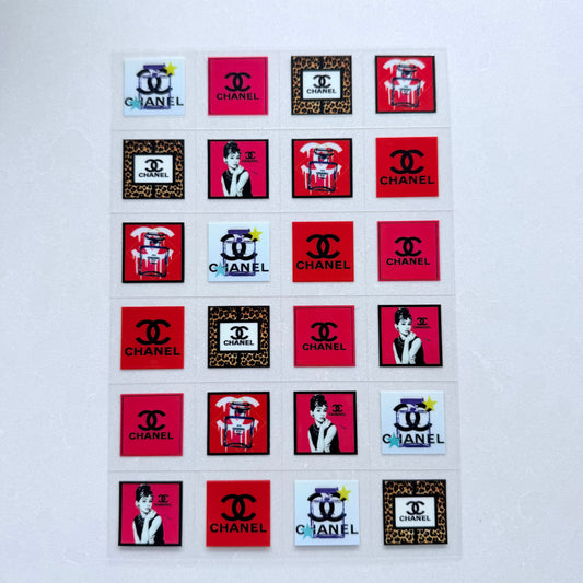 Premium A5 Kiss Cut UVDTF Wraps | A5 Transfer Sheet | Ready to Apply | Designer 17