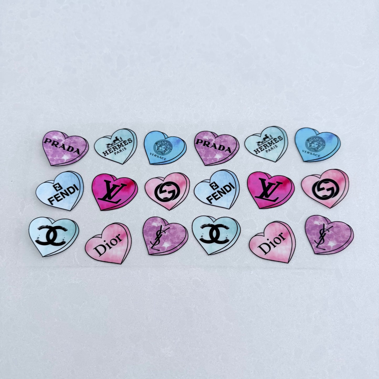 Double Sided UVDTF Wrap | 16oz Tumbler Transfer | 24cm x 11cm | Designer 46