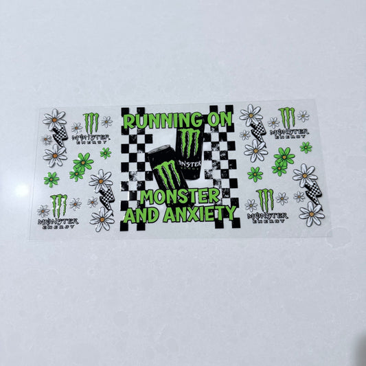 Double Sided UVDTF Wrap | 16oz Tumbler Transfer | 24cm x 11cm | Drinks | 34