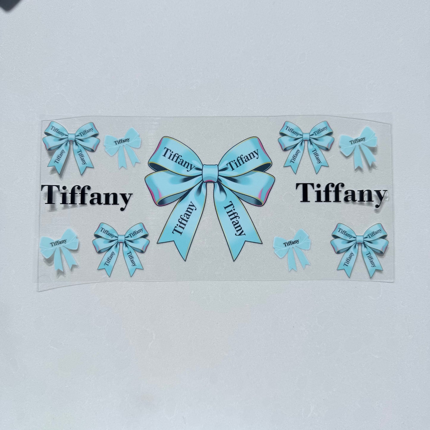 Single Sided UV DTF Wrap 16oz Tumbler Transfer (24cm x 11cm) Designer T&Co 1