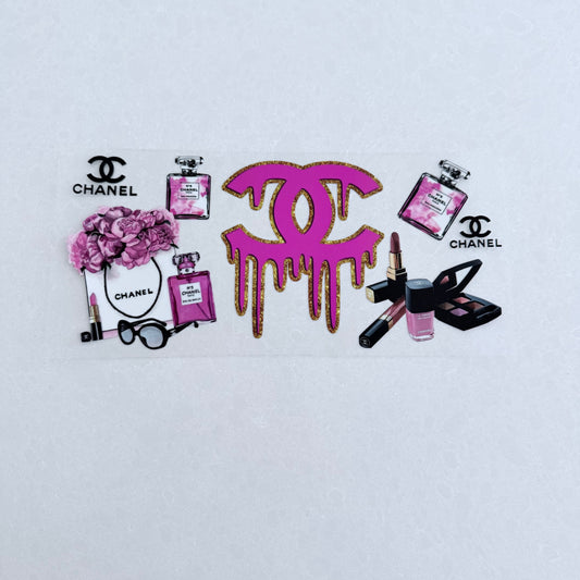 Double Sided UVDTF Wrap | 16oz Tumbler Transfer | 24cm x 11cm | Designer 52