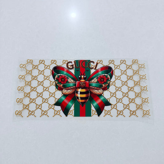 Double Sided UVDTF Wrap | 16oz Tumbler Transfer | 24cm x 11cm | Designer 4