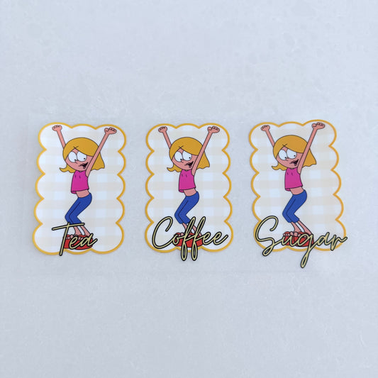 Tea, Coffee & Sugar Canister | UVDTF Wrap Set | Design 4