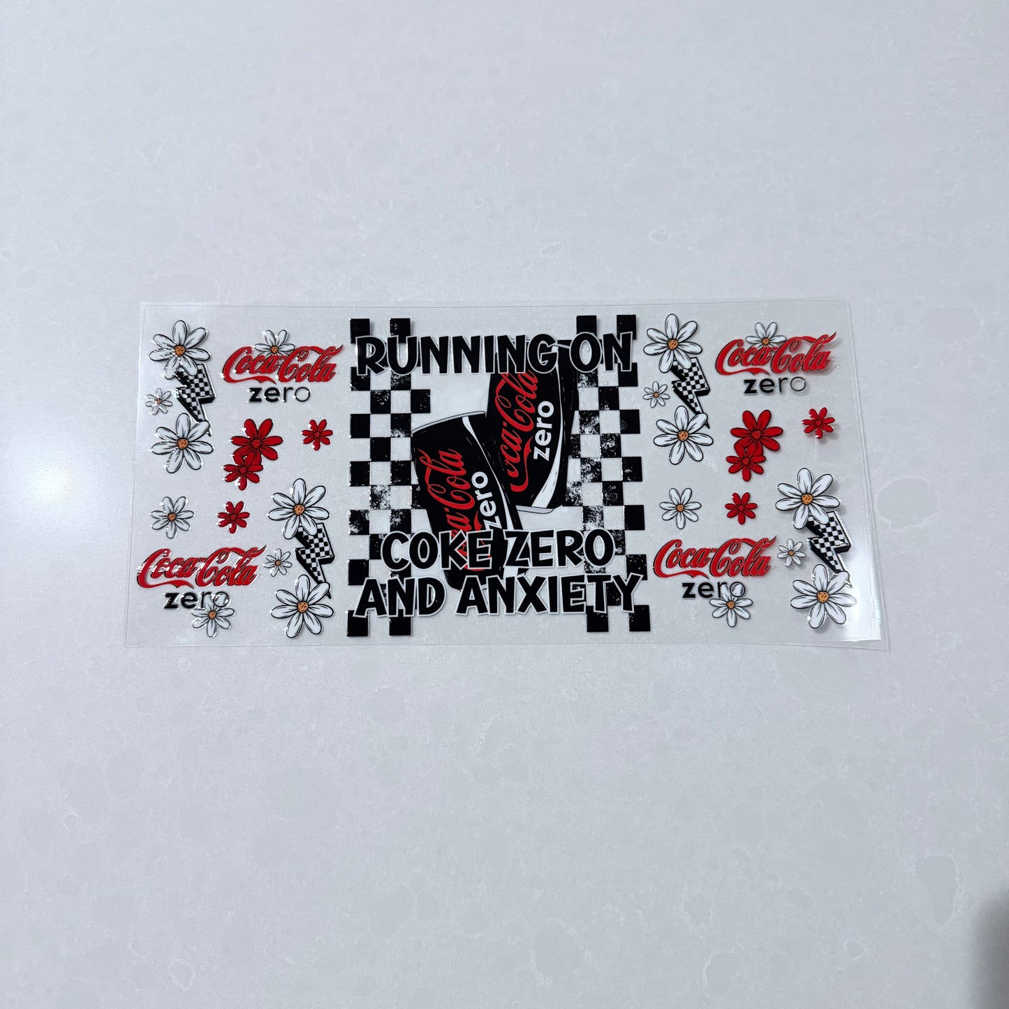 Double Sided UVDTF Wrap | 16oz Tumbler Transfer | 24cm x 11cm | Drinks | 36