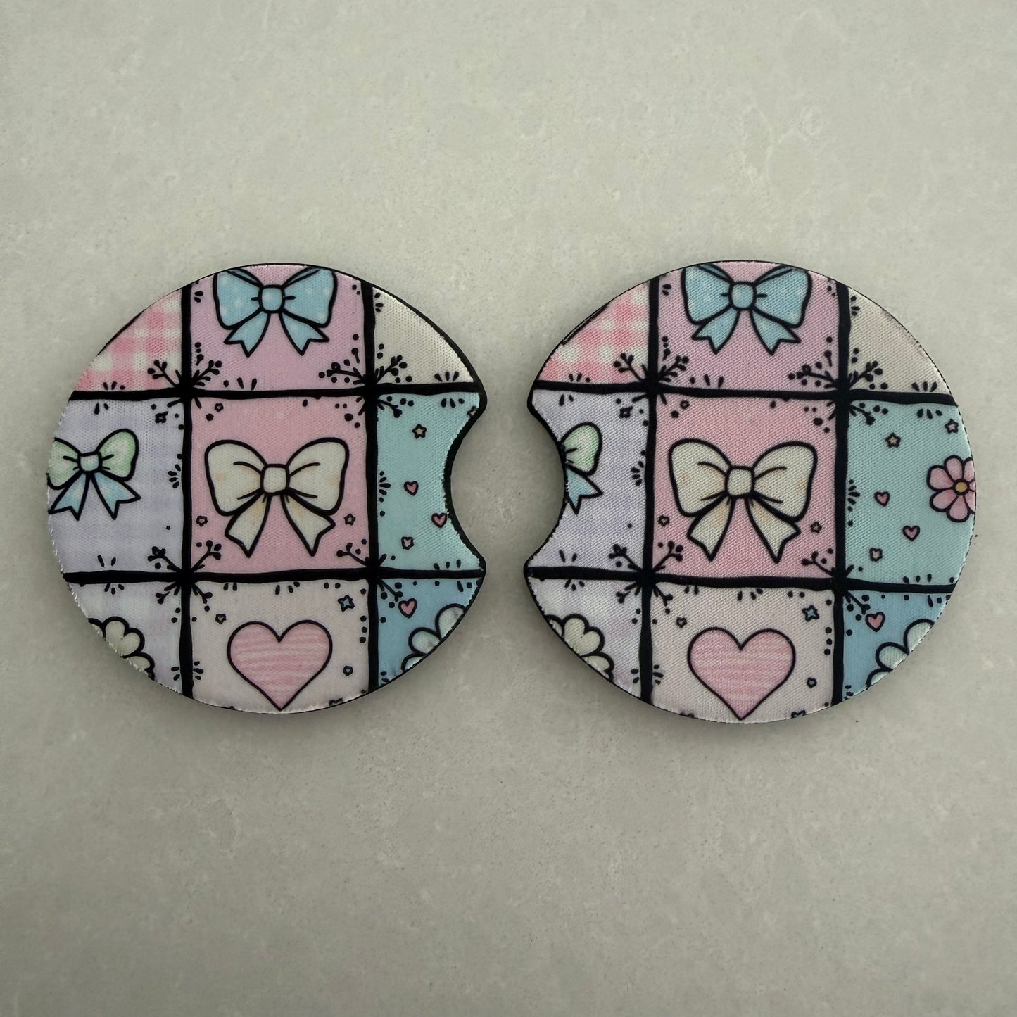 Car Coaster Set | Bows