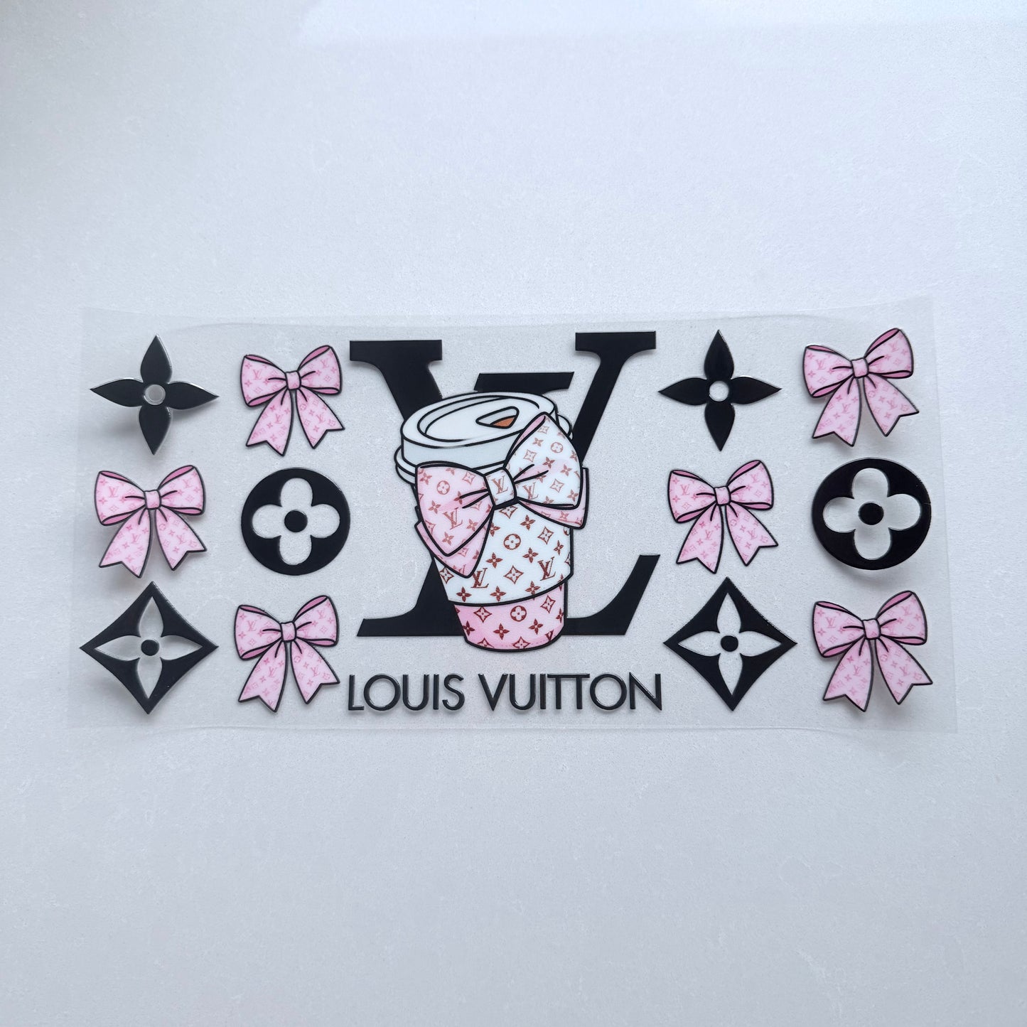 Double Sided UVDTF Wrap | 16oz Tumbler Transfer | 24cm x 11cm | Designer | 43