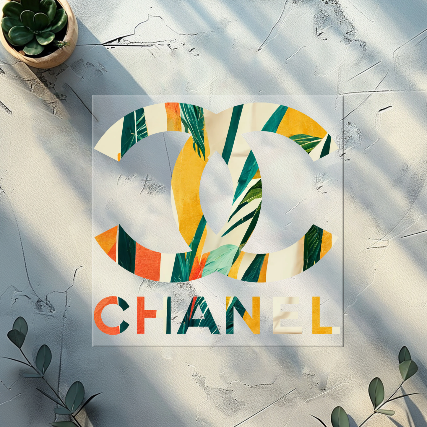 DTF plus pocket print (tropical Designer)