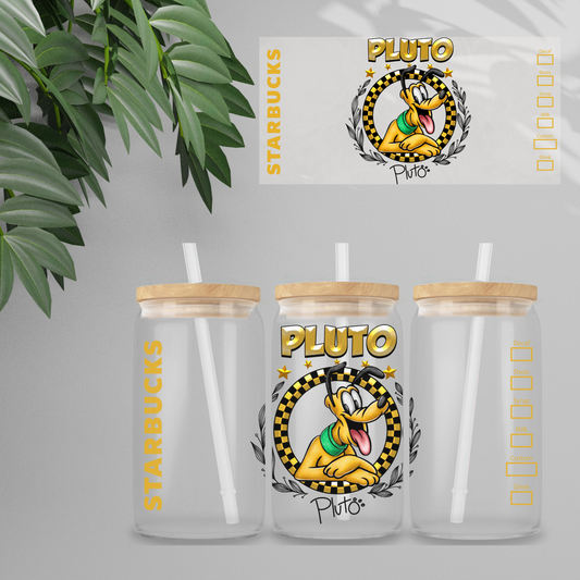 Double Sided UV DTF Wrap 16oz Tumbler Transfer (24cm x 11cm) Design 90