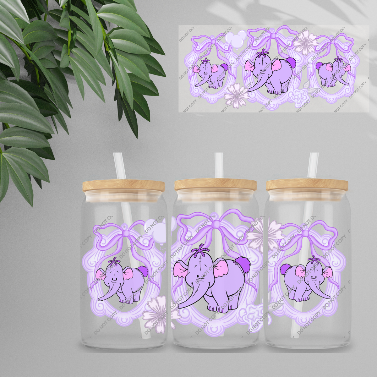 Double Sided UVDTF Wrap | 16oz Tumbler Transfer | 24cm x 11cm | characters 143