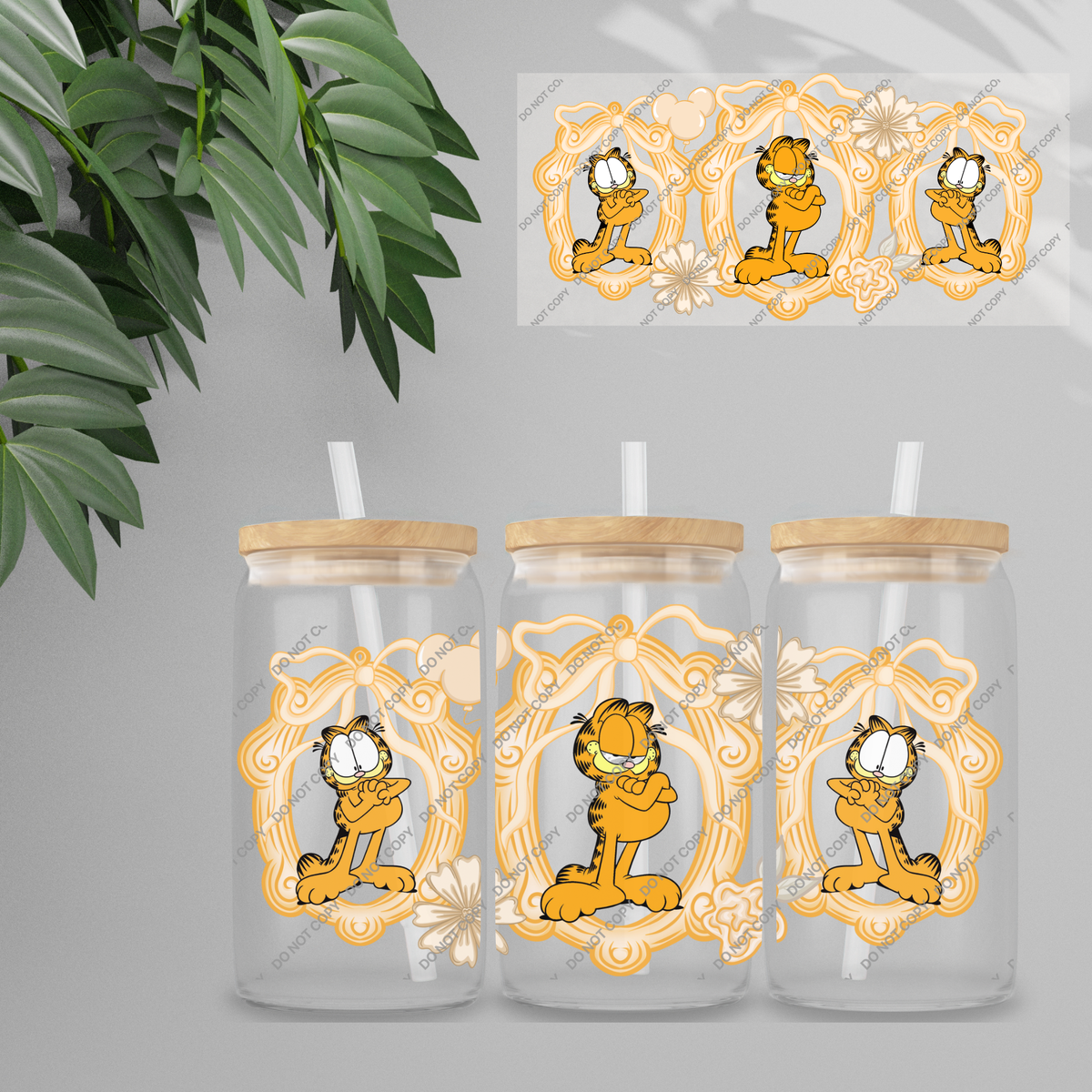 Double Sided UVDTF Wrap | 16oz Tumbler Transfer | 24cm x 11cm | characters 141