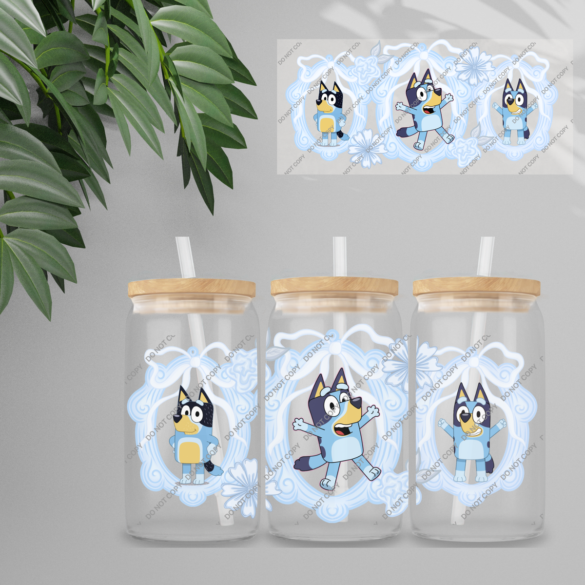Double Sided UVDTF Wrap | 16oz Tumbler Transfer | 24cm x 11cm | characters 134