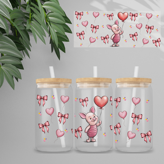 Double Sided UVDTF Wrap | 16oz Tumbler Transfer | 24cm x 11cm | Honey Bear & Friends | 8