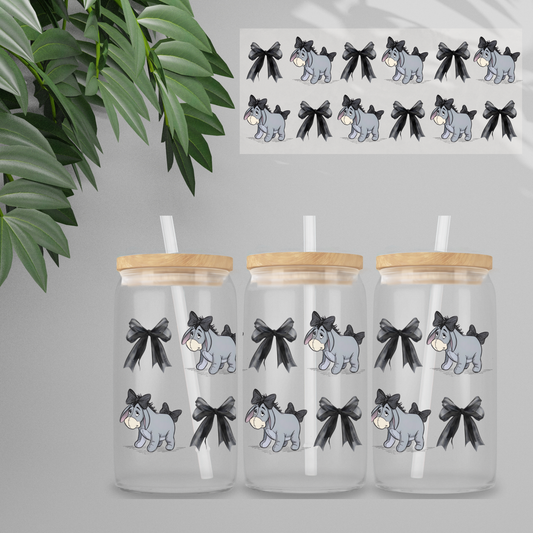 Double Sided UVDTF Wrap | 16oz Tumbler Transfer | 24cm x 11cm | Honey Bear & Friends | 26