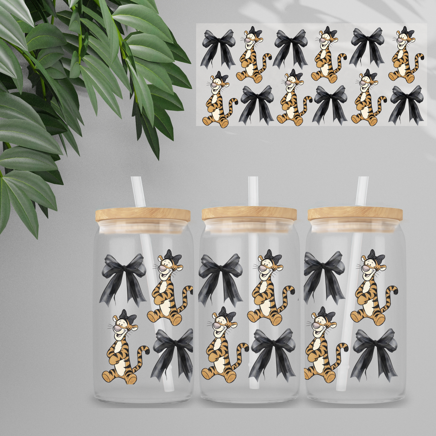 Double Sided UVDTF Wrap | 16oz Tumbler Transfer | 24cm x 11cm | Honey Bear & Friends | 27