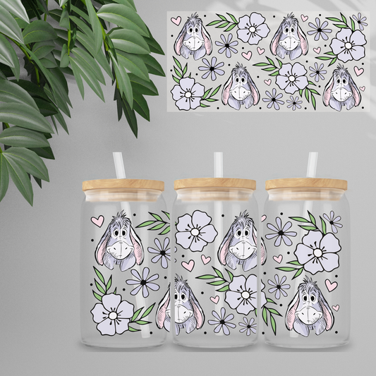 Double Sided UVDTF Wrap | 16oz Tumbler Transfer | 24cm x 11cm | Honey Bear & Friends | 44