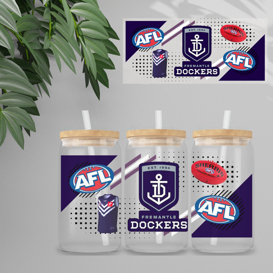 Double Sided UVDTF Wrap | 16oz Tumbler Transfer | 24cm x 11cm | Sports | 4