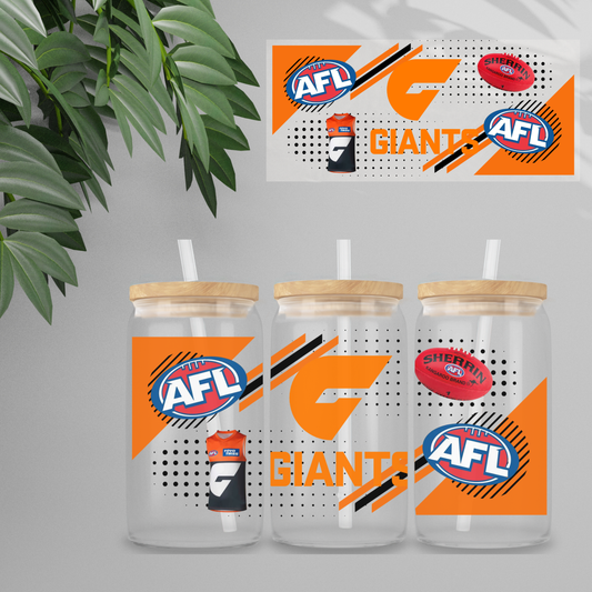 Double Sided UVDTF Wrap | 16oz Tumbler Transfer | 24cm x 11cm | Sports | 18