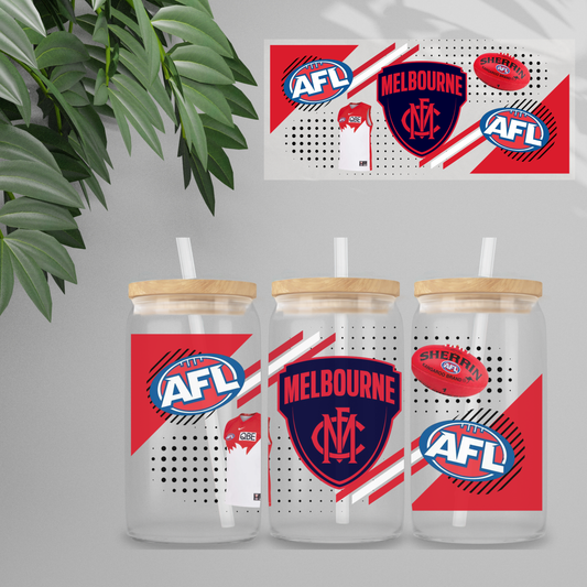 Double Sided UVDTF Wrap | 16oz Tumbler Transfer | 24cm x 11cm | Sports | 8