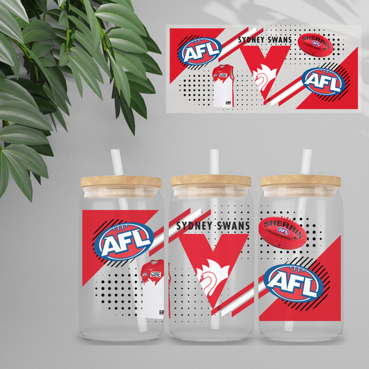 Double Sided UVDTF Wrap | 16oz Tumbler Transfer | 24cm x 11cm | Sports | 19