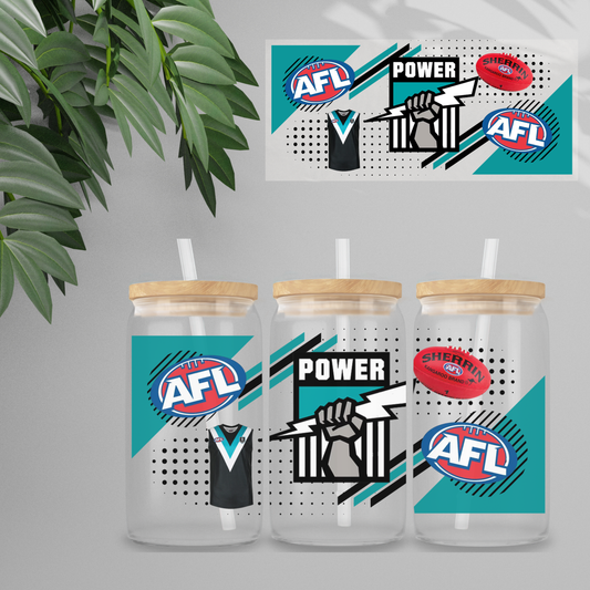 Double Sided UVDTF Wrap | 16oz Tumbler Transfer | 24cm x 11cm | Sports | 6