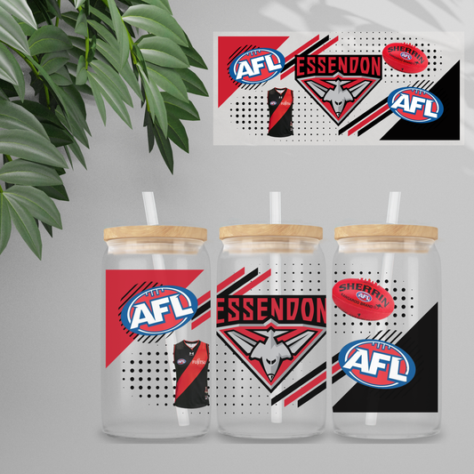 Double Sided UVDTF Wrap | 16oz Tumbler Transfer | 24cm x 11cm | Sports | 5