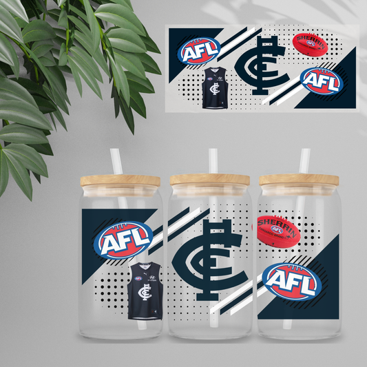 Double Sided UVDTF Wrap | 16oz Tumbler Transfer | 24cm x 11cm | Sports | 2