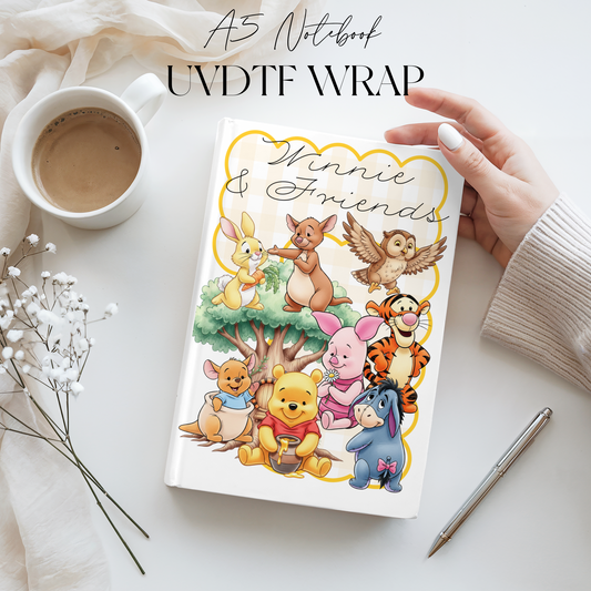 Premium A5 Notebook UVDTF Wraps | A5 Transfer | Design 22