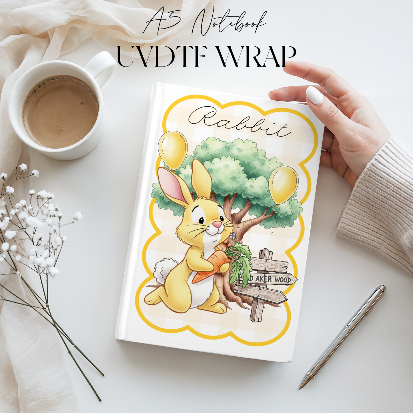 Premium A5 Notebook UVDTF Wraps | A5 Transfer | Design 21